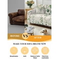 thumbnail image 5 of Green Eucalyptus Couch Cover for Dogs, Country Nature Leaf Succulent Plant Washable Sofa Covers Slipcover for Pets Dogs Futon Cover, Couch Recliner Covers, Oversized Chair Slipcover 71"x91", 5 of 9