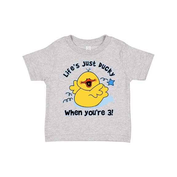 Inktastic Life's Ducky 3rd Birthday Boys or Girls Toddler T-Shirt