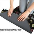 thumbnail image 3 of Monochrome Controllers Games Icons Black Pattern Hot Yoga Mat Towel Non Slip for Hot Yoga - Quick-Drying Yoga Mat Cover with 4 Corner Pockets with Travel Bag - Hot Yoga Towel Non Slip 74"x26", 3 of 6