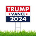 thumbnail image 6 of Trump Vance 2024 Yard Sign, Donald Trump President JD Vance Vice President 2024 Yard Sign, 18" x 12" Double-Sided Sign, Metal H-Stake, 6 of 7