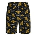 thumbnail image 6 of Naloa Hohey Bee Golden Embroidery Men's Beach Shorts, Surfing shorts, Swim trunks, Quick Dry Swim Trunks for Surfing Beach Fun - Large, 6 of 9