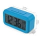 thumbnail image 4 of Sidaley Reloj despertador de pantalla Digital dormitorio Sensor de temperatura termómetro retroiluminación calendario portátil Snooze relojes Electrónica Azul, 4 of 6