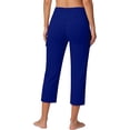 thumbnail image 4 of Only Moment Womens Hiking Pants High Waisted Work Travel Pants with Pockets Stretchy Business Casual Slacks Blue,XL, 4 of 6