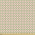 thumbnail image 2 of Ambesonne Abstract Fabric by the Yard Upholstery, Monochrome Polka Dots Art, 1 Yard, Peach and White, 2 of 5