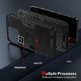 thumbnail image 6 of JTCASES for Samsung Galaxy A55 Case, Military Grade Drop Resistant Magnetic Cover Shockproof Rugged Hybird PC TPU Shell for Samsung Galaxy A55 (6.6" 2024) Anti-slip, Black, 6 of 7