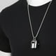 thumbnail image 2 of Adornos de collar de acero de titanio con máscara de soldador de personalidad de moda simple de hip-hop para hombres y mujeres, 2 of 5