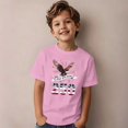 thumbnail image 4 of Kid's 250th Anniversary Print Shirt Bald Eagle and USA Flag Patriotic Tshirt for Girls Boys 4th of July Memorial Day 1-13 Years, 4 of 6