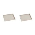 thumbnail image 3 of Transemion Stackable Jewelry Trays Impact-resistant Smooth Line Jewelry Boutiques Wide Application Cloth Jewelry Display Tray Beige 2Set, 3 of 6