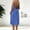 Blue, variant on Holiday Dresses for Women Maxi Dresses Fashion Women Summer Round-Neck Casual Solid Sleeveless Sleepshirts Sling Backless Dress Green S