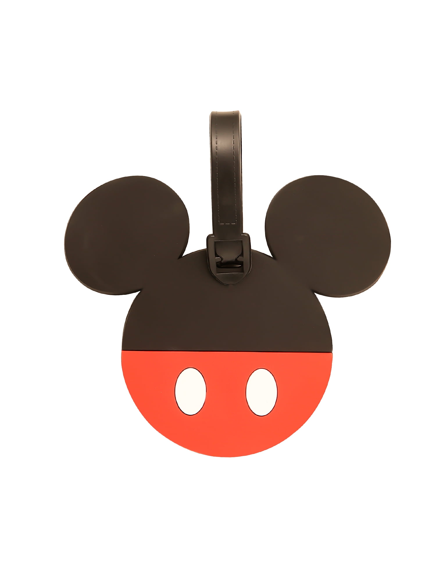 (2 pack) Disney Mickey Mouse PVC Luggage Tag – (Kids and Adults)