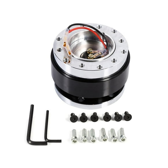 Racing Steering Wheel Base Quick Release Car Steering Wheel Connection Adapter Universal AutomotiveBlack