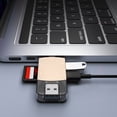 thumbnail image 4 of Lector de tarjetas USB Lector de tarjetas Micro SD de aleación de zinc para Macbook Smartphone PC Laptop, 4 of 5