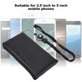 thumbnail image 1 of Universal PU Leather Phone Case Bag with Lanyard for 3.5-5 Inch Mobile Phone, 1 of 2