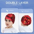 thumbnail image 6 of Honeii Strawberry Red Print Kids Knit Beanie Watch Hat ,Knit Cap for Boys and Girls, 6 of 7