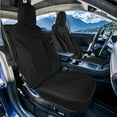 thumbnail image 6 of For 2020-2024 Tesla Model Y FH Group Faux Leather Custom Fit Car Seat Covers Front Seat - Black, 6 of 7