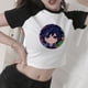 thumbnail image 2 of Camiseta de Anime japonés Demon Slayer para mujer, blusa Ulzzang Harajuku de los años 90 con estampado de dibujos animados Kimetsu No Yaiba Kawaii, 2 of 5