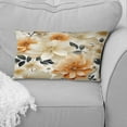 thumbnail image 4 of Designart "Citrus Beige Floral Geometry I" Floral Printed Throw Pillow, 4 of 5