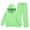 Green, variant on Coerni Girls Tracksuits Set Full Zip Pockets Hoodie & Wide Leg Sweatpants Set Baagy Oversized Matching Sweat Outfit for Kids