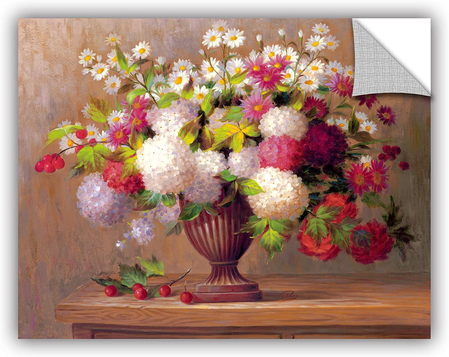 Angeline flowers. Ваза с цветами и гранатом геометрический натюрморт. First Flowers.