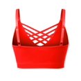 thumbnail image 4 of MixMatchy Women's Front Triple Crisscross Seamless Removable Pad Bralette, 4 of 5