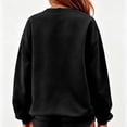 thumbnail image 4 of Tqcoqu Sweatshirt for Women with Rainbow Striped,Loose Fit Pullover Shirts Round Neck Long Sleeve Casual Tops Daily Wear, 4 of 5