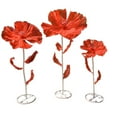 thumbnail image 2 of Fondo de flores gigantes Macarena de 3 piezas para decoración de bodas rojo, 2 of 8