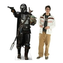 72 x 38 in. The Mandalorian with Child Season 2 Cardboard Cutout