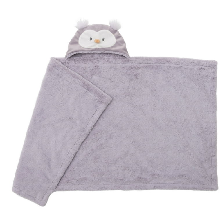 Baby GUND Baby Toothpick Quinn Owl Hooded Blanket Plush Purple Walmart