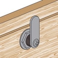 thumbnail image 3 of Cerradura de buzón Prime-Line de acero niquelado con cierre en sentido horario, 3 of 3