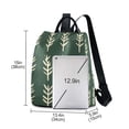 thumbnail image 3 of FORMRS Women's Travel Backpack Purse Anti-theft Hidden Pockets Casual Shoulder Bag, Dark Green Leaves, 3 of 7