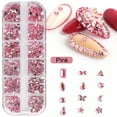 Bradem Manicure Tools, Nail Arts Rhinestones Round & Multi Shape Nail