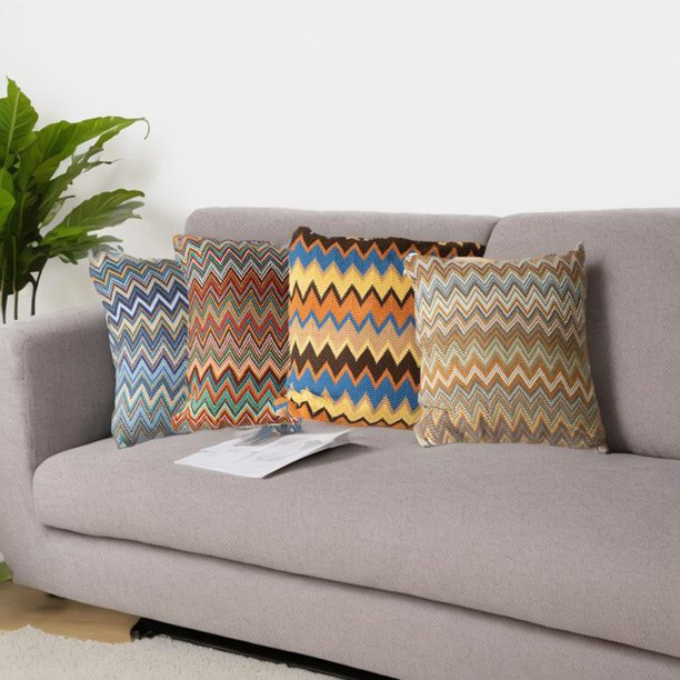 ¡Aprovecha!, Funda de almohada colorida con estampado de ondas Akmoler