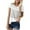 White, variant on Womens Summer Tops Crew Neck Short Sleeve T Shirt Color Block Striped Tee Tops Fashion Loose Casual Travel Clothes