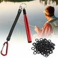 thumbnail image 1 of MesaSe Wacky Worm Rig Tool with 100 O-Rings for Soft Baits Lures Fishing Accessories, 1 of 10