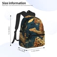 thumbnail image 5 of Gukieu Leopard Reading Tarot Cards Print Backpack, Waterproof Backpack with Adjustable Shoulder Straps, Suitable for Campus, Business, Travel, Unisex, 5 of 6