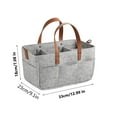 thumbnail image 3 of Foldable Diaper Caddy Organizer Portable Multi-Compartment Storage Bag 13x9.1x7.08 inch(Gray), 3 of 5