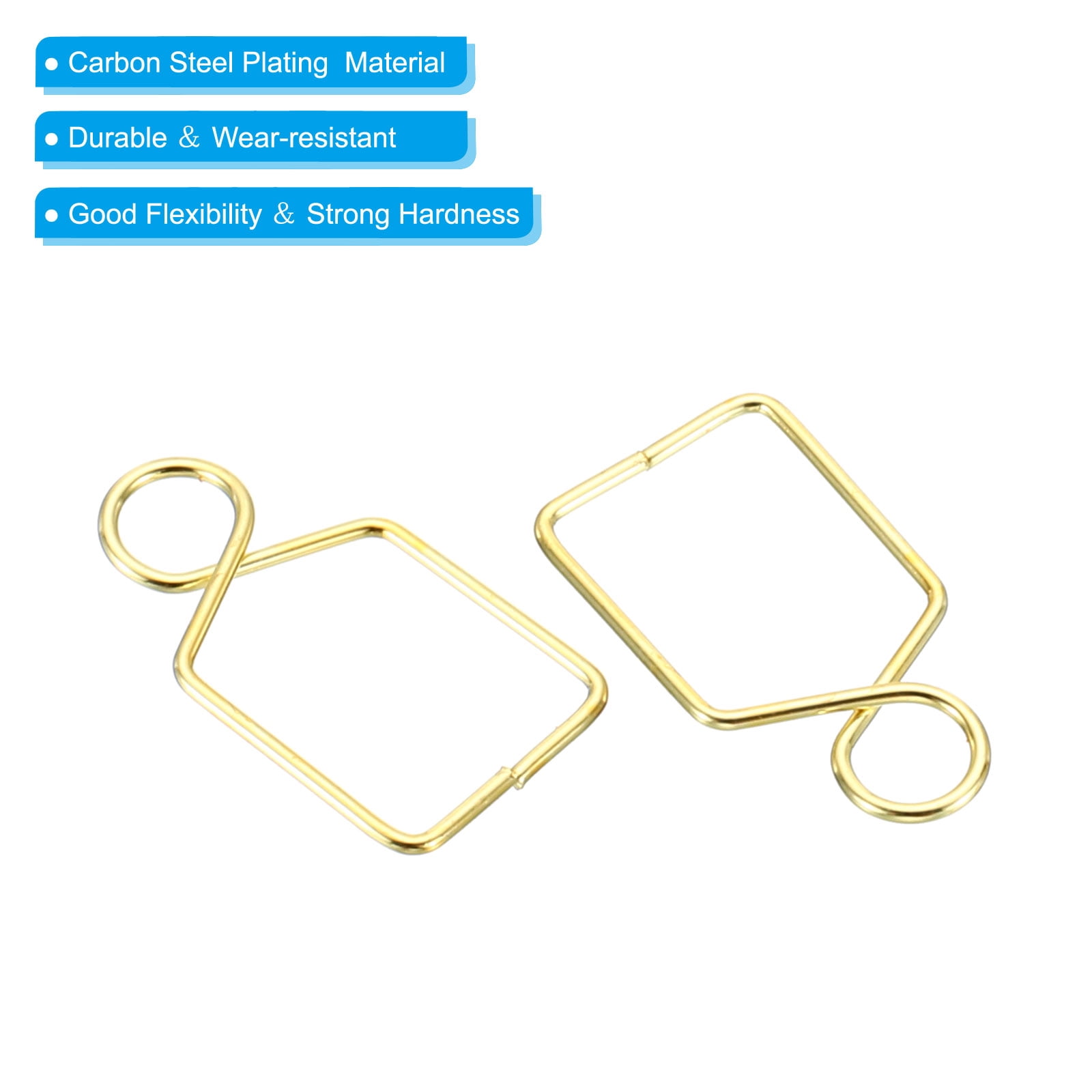 Unique Bargains Chandelier Connector Clip Replacement for DIY Fastening Crystals Gold