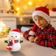 thumbnail image 4 of Fiudx Ofertas y liquidaciones Muñeco de nieve navideño Cervatillo Regalo de Navidad Muñeco de peluche Muñeco navideño Muñeco de tela Regalo de vacaciones para niños y niñas Regalo de cumpleaños Marró, 4 of 6