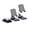 Black, variant on Desktop Cell Phone Holder Stand Foldable Phone Stand for Desk - Height Retractable Cell Phone Holder Portable Cellphone Cradle Desk Phone Holder Stand for Office