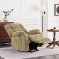 thumbnail image 2 of MCombo Dual Motor Power Lift Recliner Chair for Elderly People with Massage and Heat, Infinite Position, USB Ports, Cup Holders, Extended Footrest, Fabric 7890 Medium-Regular, Beige, 2 of 9