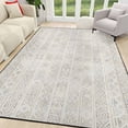 thumbnail image 5 of 5x7 Washable Area Rug Non-Slip Low Profile Soft Boho Distressed Rug for Living Room, Bedroom, Dining Room, Office, Beige, 5 of 13