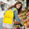 thumbnail image 6 of Transparent PVC Backpack Waterproof Large Capacity | Clear Travel Sports Bag with Multi-Compartments Ergonomic Straps | 15.8x10.6x6.3 in | Durable Easy Clean | Black Yellow Options, 6 of 6