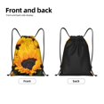 thumbnail image 2 of Yiaed Flower Bush Sunflower Print Drawstring Bags Drawstring Backpack Bulk String Back Pack Gym Sport Bag-Small, 2 of 5