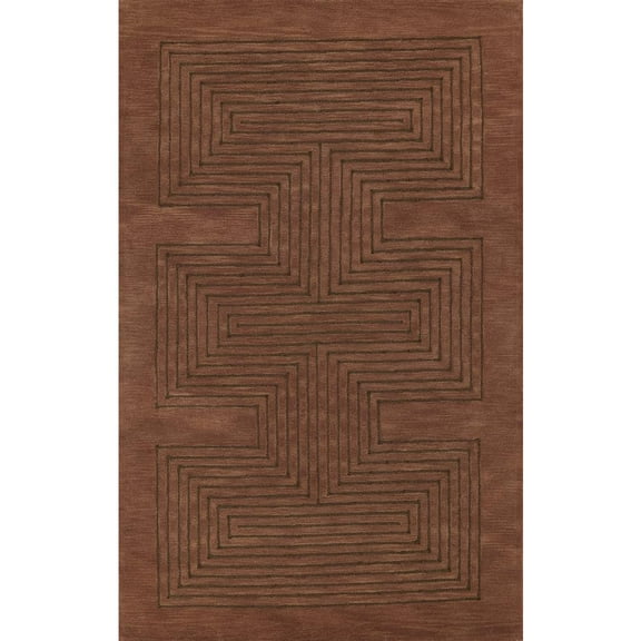 Momeni Contemporary Rectangle Area Rug, Copper, 2' X 3'
