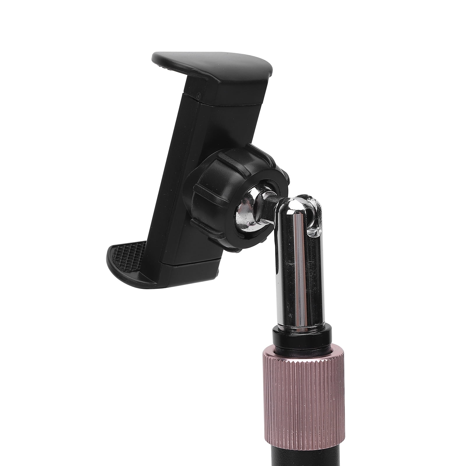 Rupoun Cell Phone Stand 180 Degree Multi Angle Rotating Height Adjustable Aluminum Alloy Desk Phone Holder Stand Black For Office Live Streaming