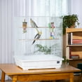 thumbnail image 2 of Prevue Pet Products Keet/Tiel Square Roof Bird Cage - White SP25212W/W, 2 of 8