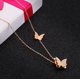 thumbnail image 5 of Joyas para mujer, colgantes de mariposa, collares de mariposa, juegos de aretes - oro rosa brillar Electrónica, 5 of 5
