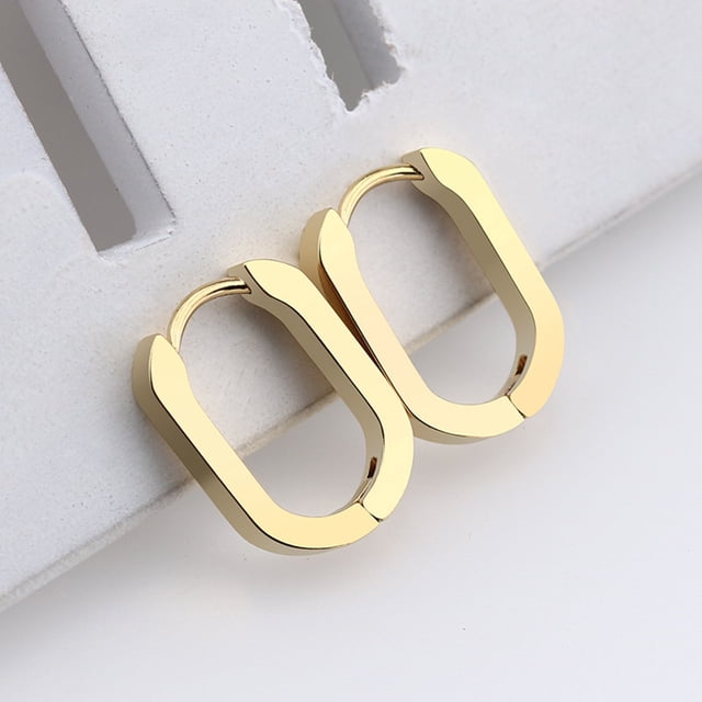 Xihbxyly Pendientes Punk de Acero Inoxidable con Diseño Geométrico, Diseño Unisex Ligero, Cómodos para Orejas Sensibles, Accesorio de Moda para El Día a Día, Ideales para Hombres y Mujeres, Disponibl