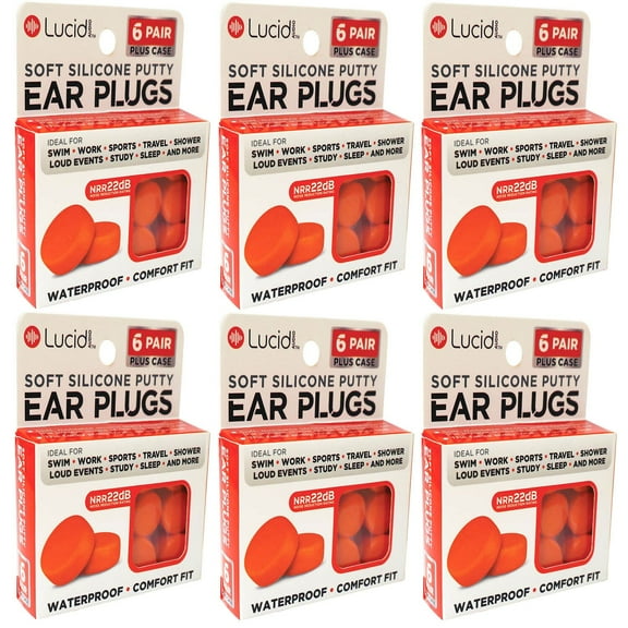 Lucid Audio Silicone Ear Plugs 6 pk.
