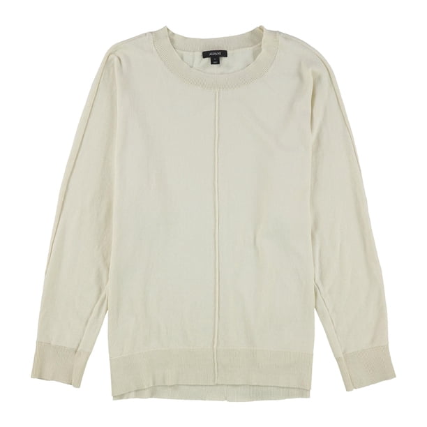Suéter Alfani para mujer con costuras color blanco hueso grande